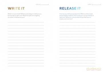 Write and Release Journal: Let Go of Worries and Make Space for Peace - Taggart [KSIĄŻKA]