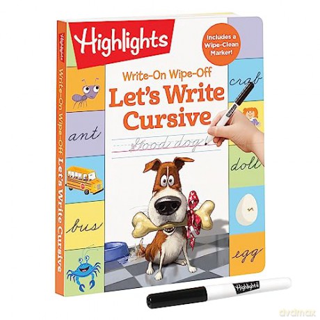 Write-On Wipe-Off: Let's Write Cursive (Highlights Write-On Wipe-Off Fun to Learn Activity Books) - Highlights [KSIĄŻKA]