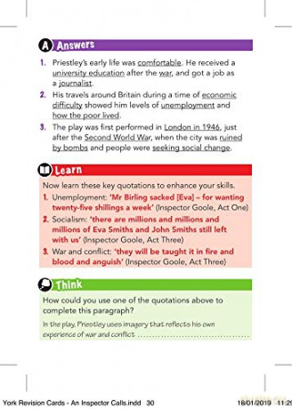 York Notes for AQA GCSE (9-1) Rapid Revision: An Inspector Calls Cards - Refresh, Revise and Catch up!: - catch up, revise and be ready for 2022 and 2023 assessments and exams - Peter Morrisson [KSIĄŻKA]
