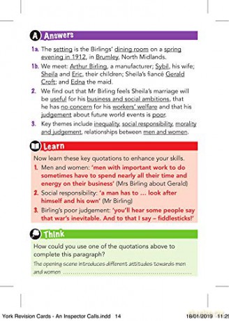 York Notes for AQA GCSE (9-1) Rapid Revision: An Inspector Calls Cards - Refresh, Revise and Catch up!: - catch up, revise and be ready for 2022 and 2023 assessments and exams - Peter Morrisson [KSIĄŻKA]