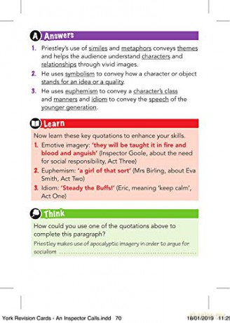 York Notes for AQA GCSE (9-1) Rapid Revision: An Inspector Calls Cards - Refresh, Revise and Catch up!: - catch up, revise and be ready for 2022 and 2023 assessments and exams - Peter Morrisson [KSIĄŻKA]