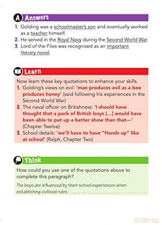 York Notes for AQA GCSE (9-1) Rapid Revision: Lord of The Flies - Refresh, Revise and Catch up!: - catch up, revise and be ready for 2022 and 2023 assessments and exams - Ms Beth Kemp [KSIĄŻKA]