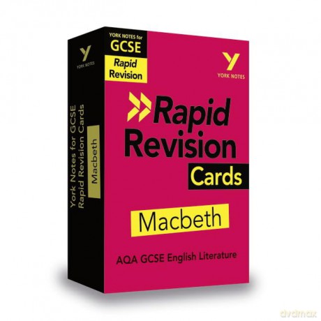York Notes for AQA GCSE (9-1) Rapid Revision: Macbeth Cards - Refresh, Revise and Catch up!: - catch up, revise and be ready for 2022 and 2023 assessments and exams - Ms Susannah White [KSIĄŻKA]