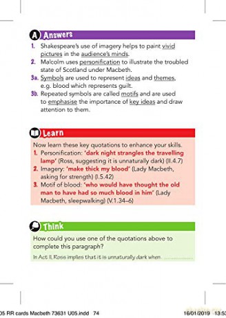 York Notes for AQA GCSE (9-1) Rapid Revision: Macbeth Cards - Refresh, Revise and Catch up!: - catch up, revise and be ready for 2022 and 2023 assessments and exams - Ms Susannah White [KSIĄŻKA]