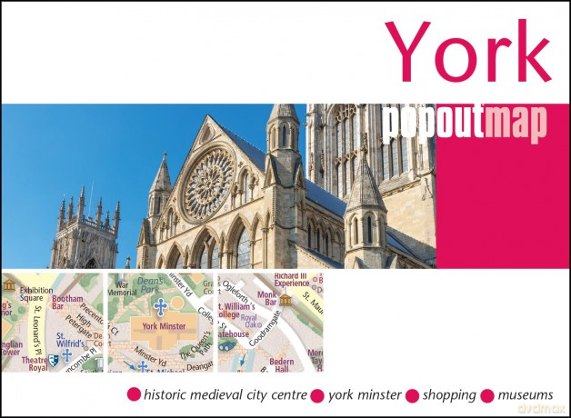 York PopOut Map: Pocket size, pop up city map of York (PopOut Maps) - Popout Map [KSIĄŻKA]