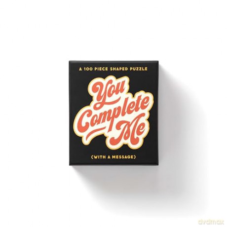 You Complete Me 100 Piece Mini Shaped Puzzle - Brass Monkey [KSIĄŻKA]