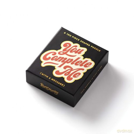 You Complete Me 100 Piece Mini Shaped Puzzle - Brass Monkey [KSIĄŻKA]