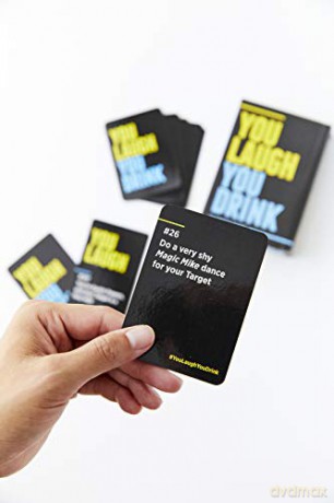 You Laugh You Drink - The Drinking Game for People Who Can't Keep a Straight Face (A Party Game) [KSIĄŻKA]