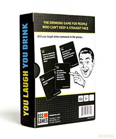 You Laugh You Drink - The Drinking Game for People Who Can't Keep a Straight Face (A Party Game) [KSIĄŻKA]
