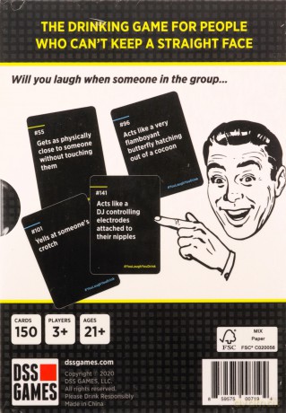 You Laugh You Drink - The Drinking Game for People Who Can't Keep a Straight Face (A Party Game) [KSIĄŻKA]