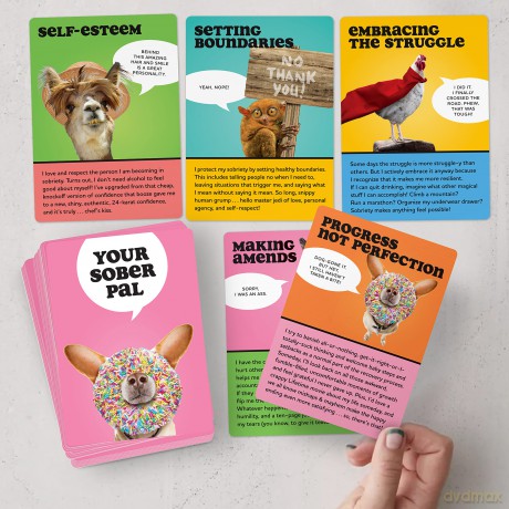 Your Sober Pal: 50 Affirmation Cards Deck To Help You Along the Recovery Path - Laura Van Antwerp [KSIĄŻKA]