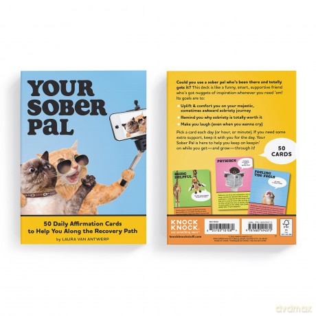 Your Sober Pal: 50 Affirmation Cards Deck To Help You Along the Recovery Path - Laura Van Antwerp [KSIĄŻKA]