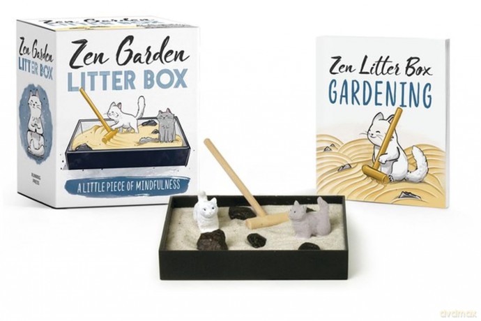 Zen Garden Litter Box: A Little Piece of Mindfulness (Miniature Edition) - Running Press [KSIĄŻKA]