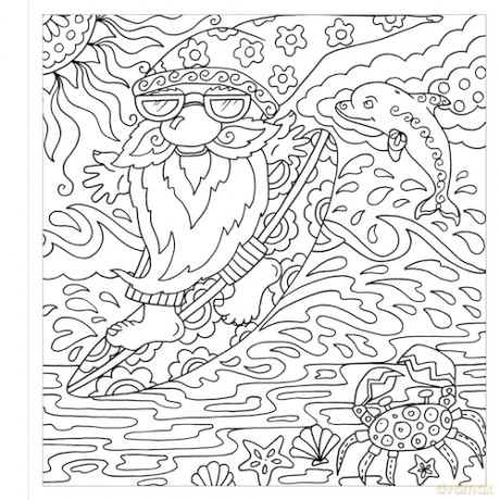 Zendoodle Colorscapes: Playful Gnomes: Happy Friends to Color and Display - Deborah Muller [KSIĄŻKA]