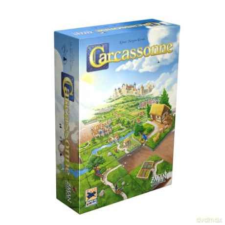 Z-Man Games | Carcassonne | Board Game | Ages 7+ | 2-5 Players | 45 Minutes Playing Time [KSIĄŻKA]