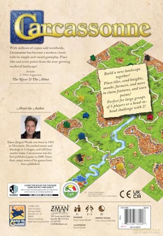 Z-Man Games | Carcassonne | Board Game | Ages 7+ | 2-5 Players | 45 Minutes Playing Time [KSIĄŻKA]