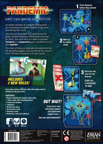 Z-Man Games | Pandemic | Board Game | Ages 8+ | 2-4 Players | 45 Minutes Playing Time [KSIĄŻKA]