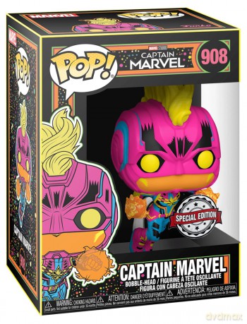Funko Pop! Marvel Captain Marvel Black Light [FIGURKA]