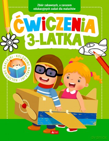 Ćwiczenia 3-latka z naklejkami [KSIĄŻKA]