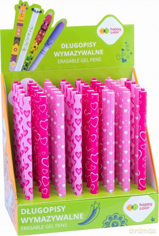 Długopis wymazywalny Pink Love 0,5 mm niebieski Happy Color 1 szt.