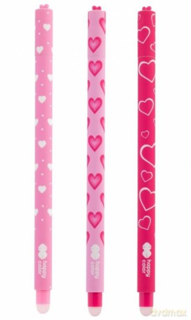 Długopis wymazywalny Pink Love 0,5 mm niebieski Happy Color 1 szt.