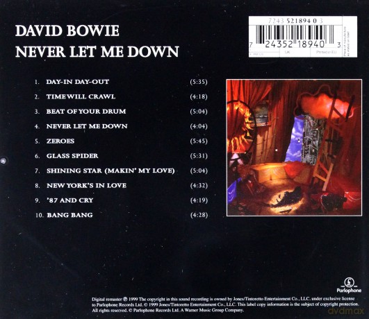 David Bowie: Never Let Me Down [CD]