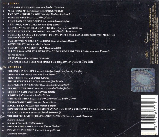Frank Sinatra: Duets - 20th Anniversary (Pl) [2CD]
