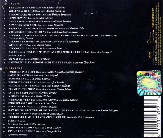 Frank Sinatra: Duets - 20th Anniversary (Pl) [2CD]