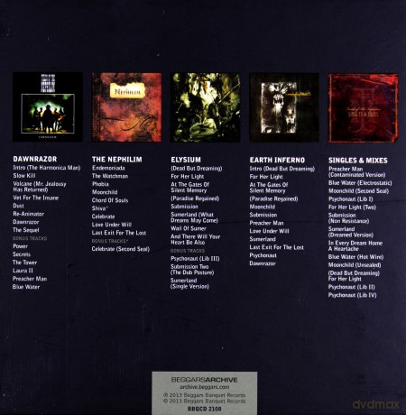 Fields Of The Nephilim: 5 Albums Box Set [5CD]