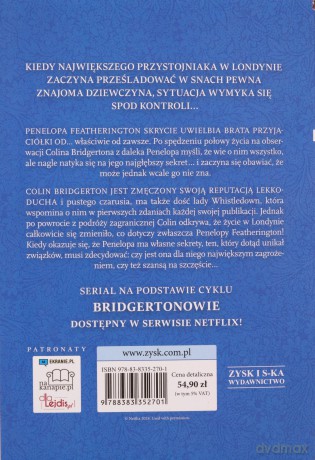 Miłosne tajemnice. Bridgertonowie (okładka filmowa) - Julia Quinn [KSIĄŻKA]