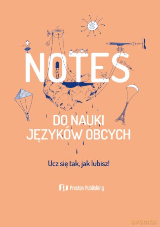 Notes do nauki języków obcych (brzoskwiniowa okładka) [KSIĄŻKA]