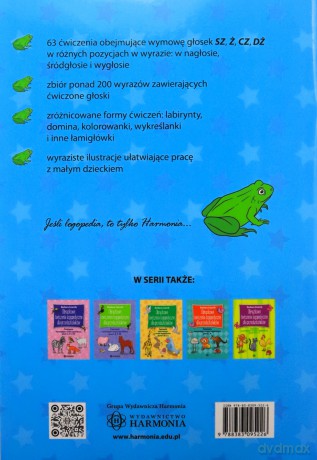 Obrazkowe ćwiczenia logopedyczne dla przedszkolaków SZ, Ż, CZ, DŻ Ćwiczenia wspomagające terapię logopedyczną głosek - Barbara Czarnik [KSIĄŻKA]
