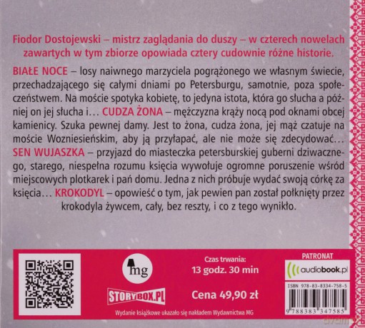 Opowieści. Białe noce, Cudza żona, Sen wujaszka, Krokodyl - Fiodor Dostojewski [AUDIOBOOK]