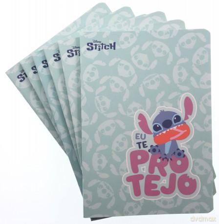 Paczka Zeszyt A5 60 k. kratka Disney Fashion wzór 3 Stitch 6 szt.
