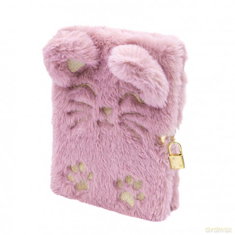 Pamiętnik A5 z kłódką Astrapap Fluffy Kitty 96k linia