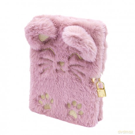 Pamiętnik A5 z kłódką Astrapap Fluffy Kitty 96k linia