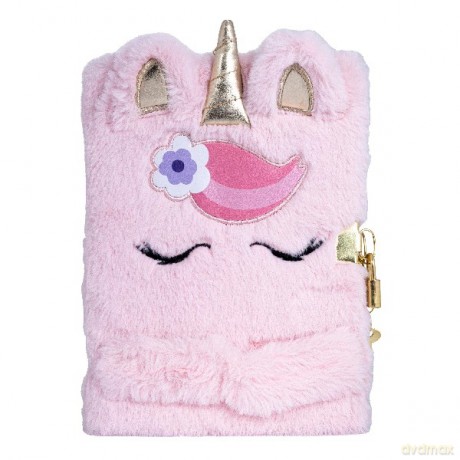 Pamiętnik A5 z kłódką Astrapap Fluffy Unicorn 80k linia