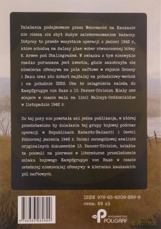 Pancerny Kaukaz. Walki Kampfgruppe von Hake na linii Nalczyk-Ordżonikidze jesienią 1942 r. - Radosław Frańczak [KSIĄŻKA]