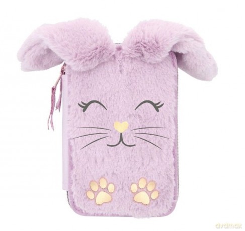Piórnik 1-komorowy z wyposażeniem Astrabag Fluffy Bunny