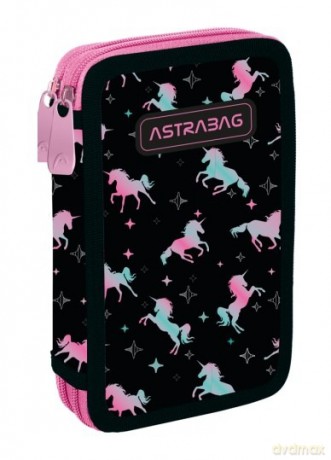 Piórnik 2-komorowy z wyposażeniem Astrabag Unicorn Squad