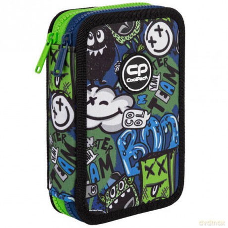 Piórnik 2-komorowy z wyposażeniem Coolpack Jumper 2 Monster Team