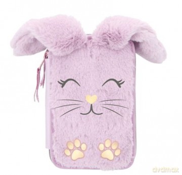Piórnik 3-komorowy z wyposażeniem Jumbo Astrabag Fluffy Bunny