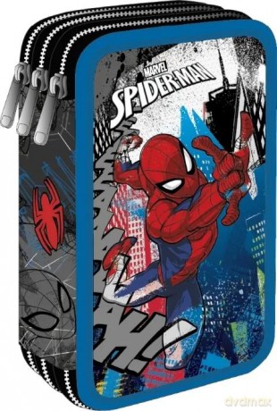 Piórnik potrójny z wyposażeniem Disney Core Jumper 3 Spiderman