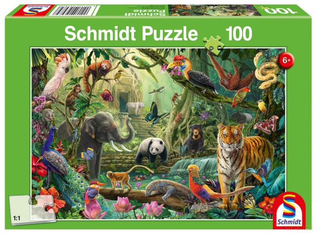 SCHMIDT 100 el. Kolorowa dżungla 112714 [PUZZLE]