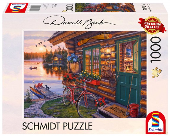 SCHMIDT 1000 el. PQ Domek nad jeziorem Darrel Bush 112719 [PUZZLE]