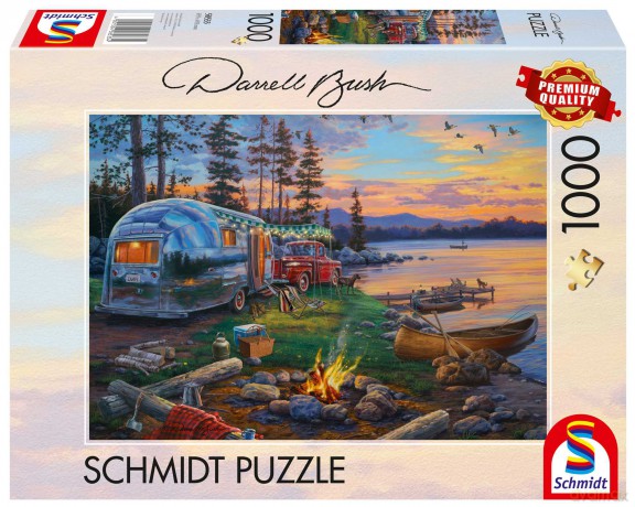 SCHMIDT 1000 el. PQ Ognisko nad jeziorem Darrel Bush 112721 [PUZZLE]