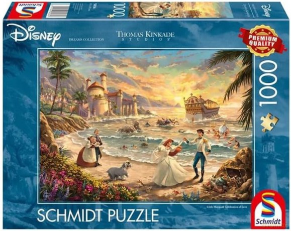 SCHMIDT 1000 el. PQ T. Kinkade Mała Syrenka Święto miłości Disney 112731 [PUZZLE]