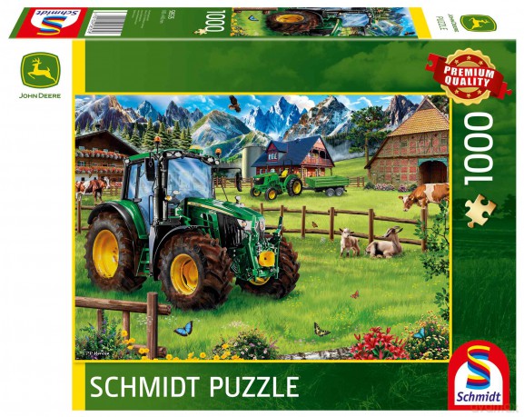 SCHMIDT 1000 el. PQ Traktor 6120M John Deere 112723 [PUZZLE]