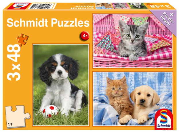 SCHMIDT 3 x 48 Najsłodsze zwierzątka 112713 [PUZZLE]