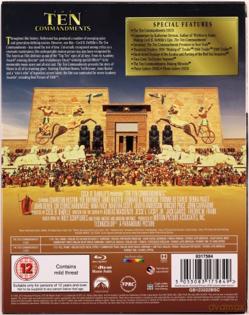The Ten Commandments (Dziesięcioro przykazań) [3xBlu-Ray]